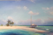 Secret Island 24x36 Oil on Artist Panel