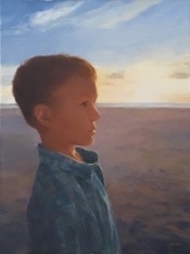 Beach Boy 14x11 Oil on Artist Panel