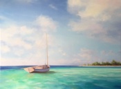 Azure Island 30x40 Oil on Canvas&nbsp;