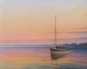 Siesta Mooring, 16x20, Oil on Panel